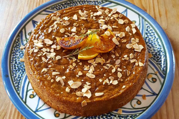 Olive oil cake with Orange and Rosemary